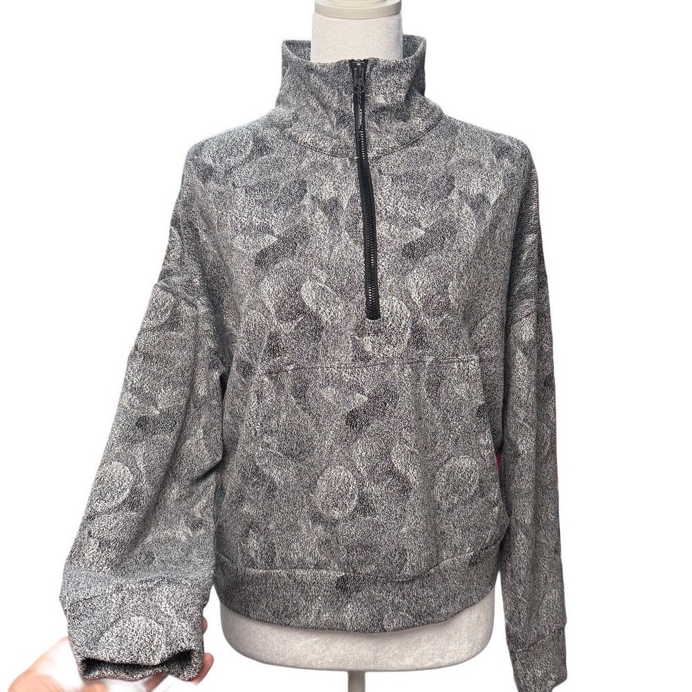 Kyodan Outdoor Gray Quarter Zip Pullover Sweatshirt Women Small Gorpcore Hiking‎